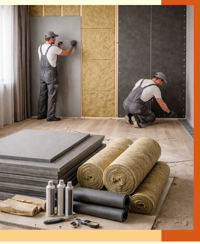 Шумоизоляция дома в Ногинске от 4559 руб/м2 — комплексная звукоизоляция под ключ | ТепломастерНгн