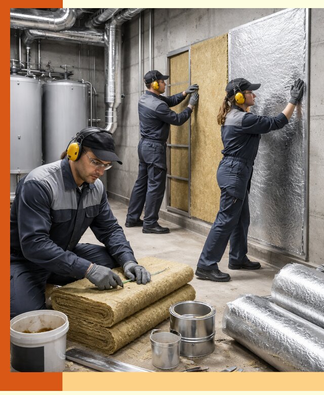 Шумоизоляция котельной в Ногинске: профессиональный монтаж и материалы