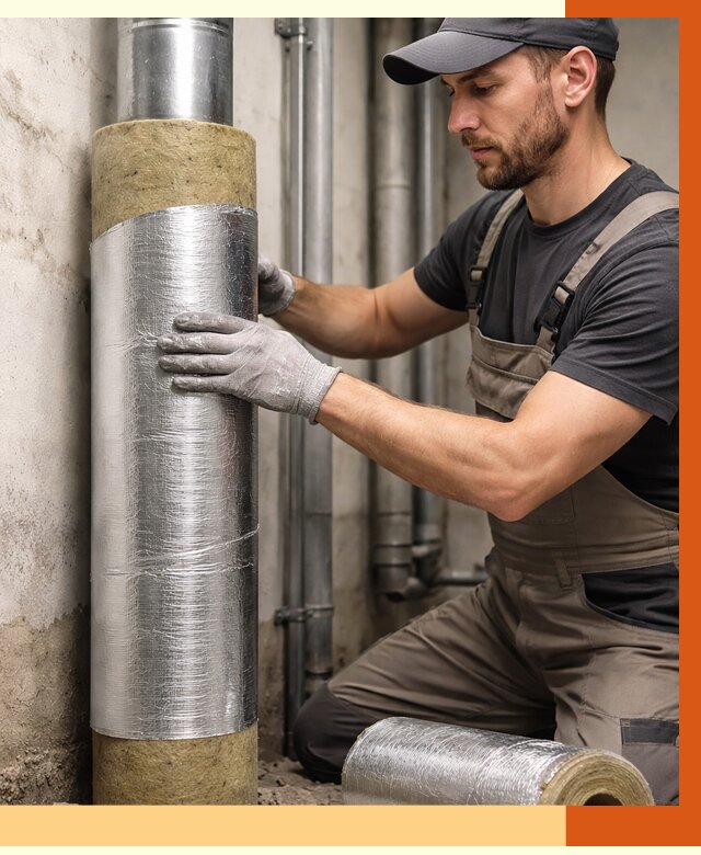 Шумоизоляция труб в Ногинске от 1216 руб. — шумоподавление и звукоизоляция труб | ТепломастерНгн