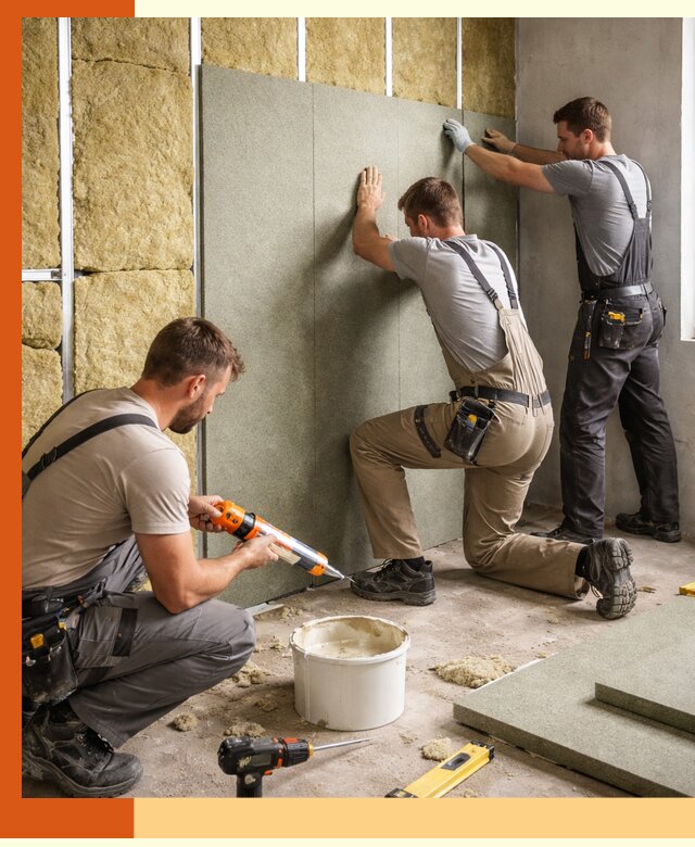 Профессиональная шумоизоляция стен в Ногинске для квартир и домов