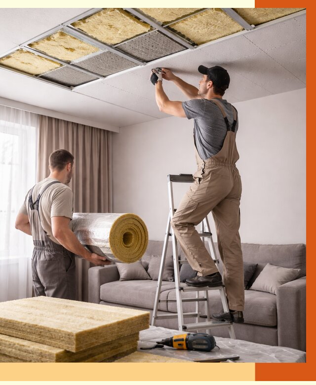 Шумоизоляция потолка в Ногинске от 2279 руб. под ключ | Профессионально — ТепломастерНгн