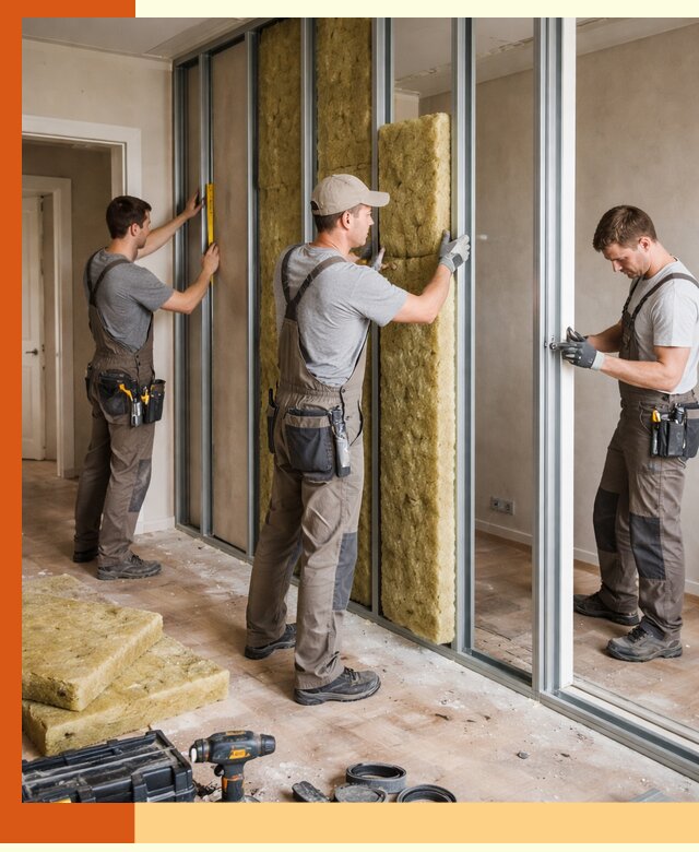 Шумоизоляция межкомнатных перегородок в Ногинске эффективно и надёжно