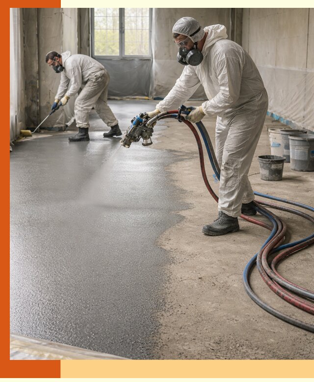 Гидроизоляция полимочевиной полов и конструкций в Ногинске