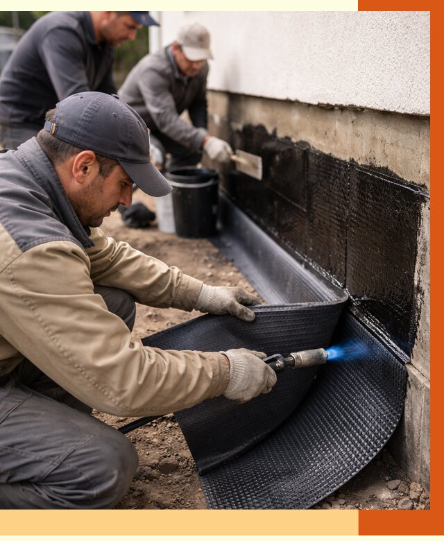 Гидроизоляция цоколя и отмостки в Ногинске от 8611 руб. — ТепломастерНгн