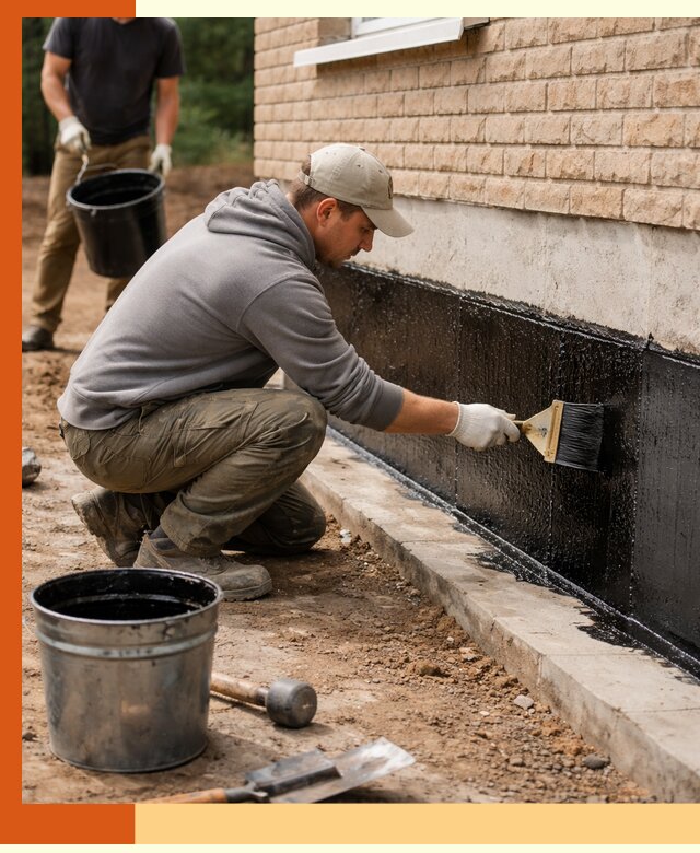 Гидроизоляция цоколя домов и зданий в Ногинске эффективными методами