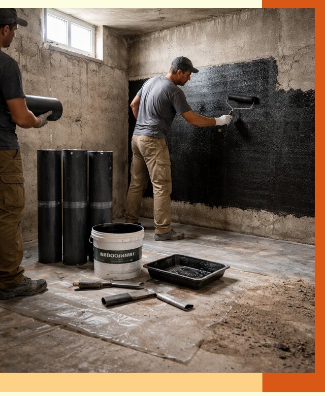 Гидроизоляция подвала в Ногинске от 3546 руб. под ключ | Профессионально — ТепломастерНгн