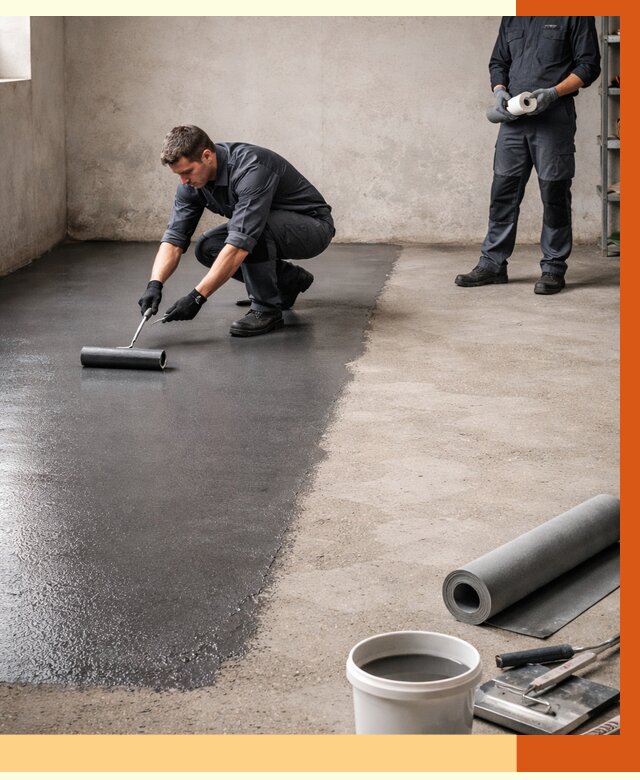 Гидроизоляция гаражного пола в Ногинске от 3546 руб./м² — ТепломастерНгн профессионально