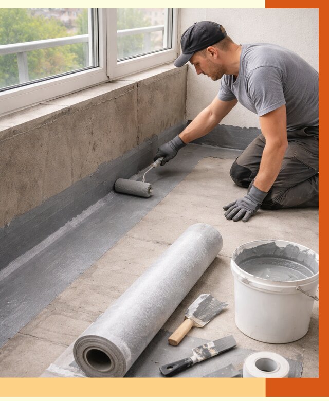 Профессиональная гидроизоляция балкона в Ногинске от 4255 руб. | ТепломастерНгн