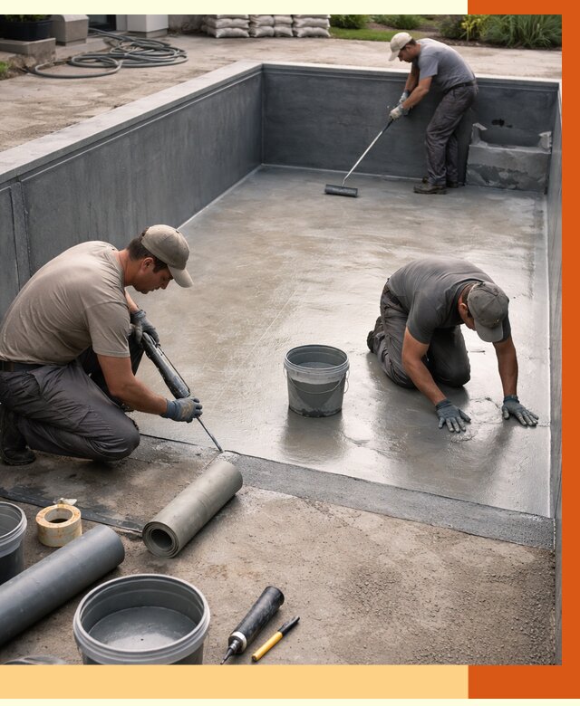 Профессиональная гидроизоляция бассейна в Ногинске от 6585 руб. за м2 | ТепломастерНгн