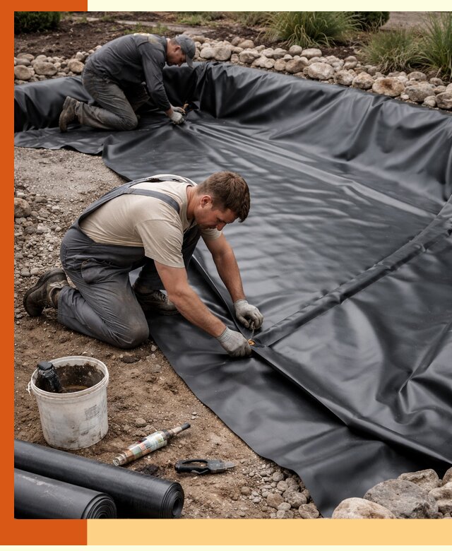 Гидроизоляция пруда в Ногинске: надежная защита и герметизация