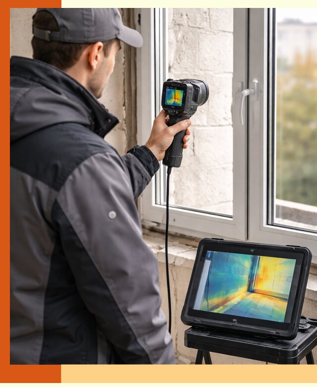 Тепловизионное обследование дома в Ногинске для выявления утечек тепла