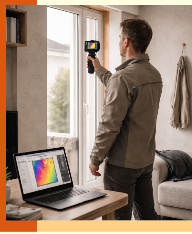 Тепловизионное обследование квартиры в Ногинске для поиска утечек тепла