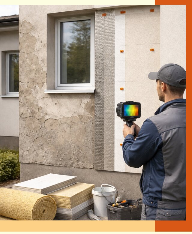 Тепловизионное обследование фасада в Ногинске от 4559 руб. под ключ | ТепломастерНгн