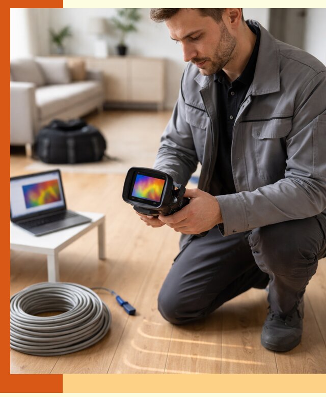 Тепловизионное обследование тёплого пола в Ногинске для точной диагностики