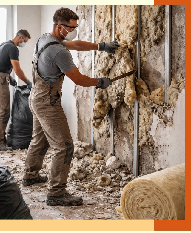 Демонтаж старого утеплителя в Ногинске от 3546 руб. — работы под ключ | ТепломастерНгн