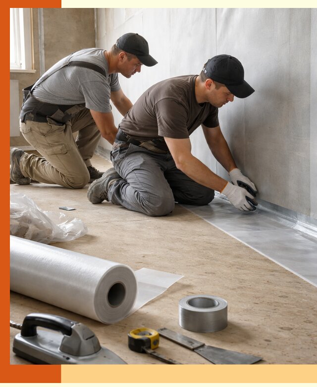 Монтаж пароизоляции для дома и помещений в Ногинске