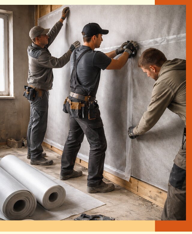 Монтаж ветроизоляции в Ногинске от 4559 руб./м2 — профессионально | ТепломастерНгн