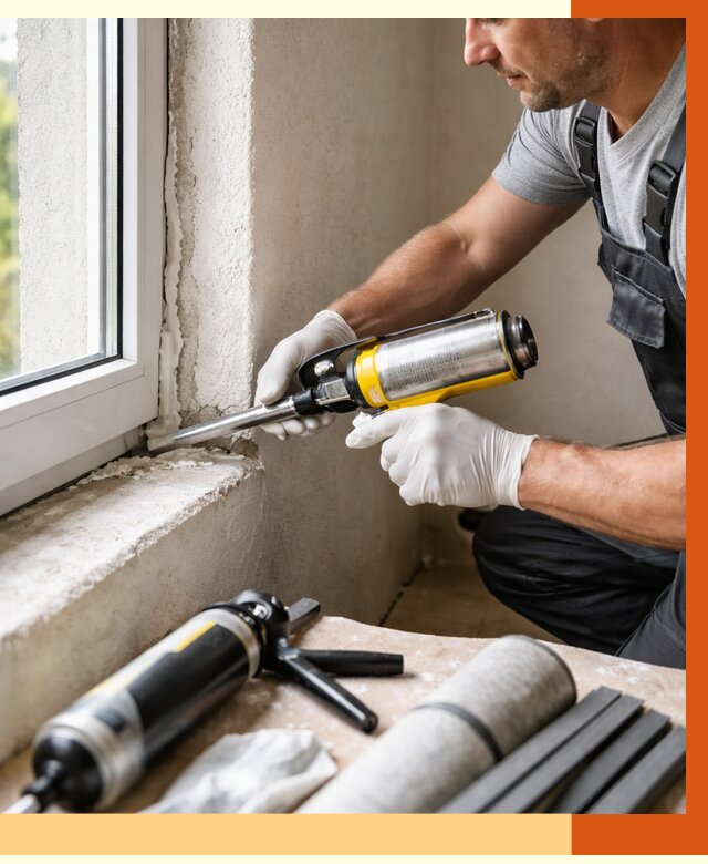 Герметизация стыков и примыканий в Ногинске от 1216 руб. под ключ | ТепломастерНгн