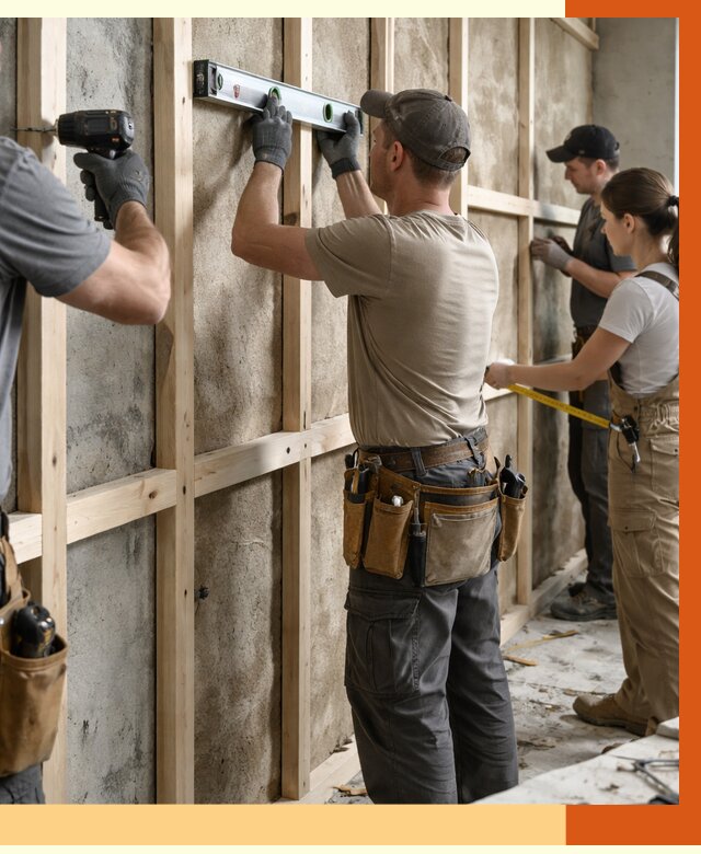 Монтаж обрешетки под утепление в Ногинске от 1165 руб/м² | Заказать у ТепломастерНгн