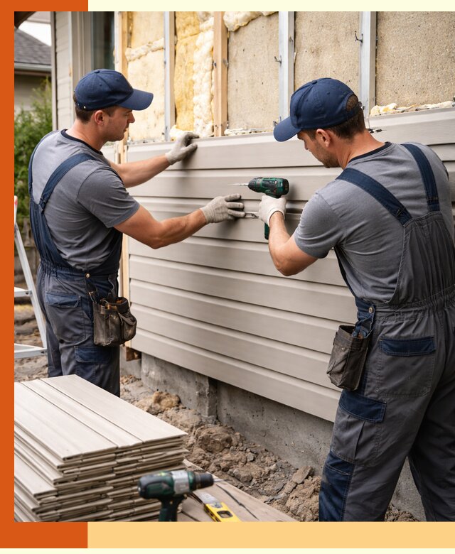 Монтаж сайдинга после утепления в Ногинске качественно и надежно